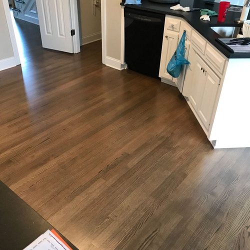 Hardwood installation, Raleigh, NC kitchen