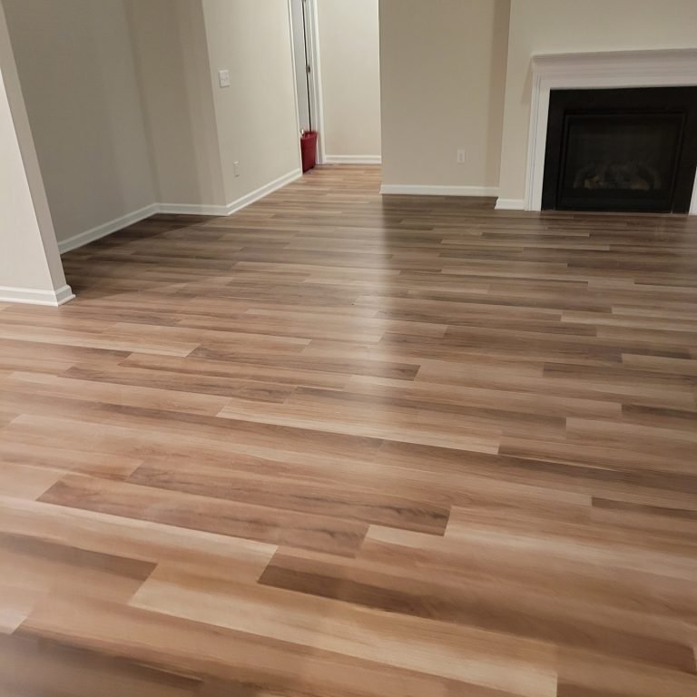 Replaced Carpet and Weaved in Shaw Hazel Oak LVP in Raleigh, NC